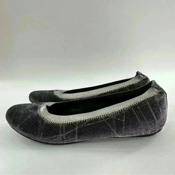 Vaneli womens flats size 7.5 N pewter ballet metallic balletcore - Picture 5 of 12
